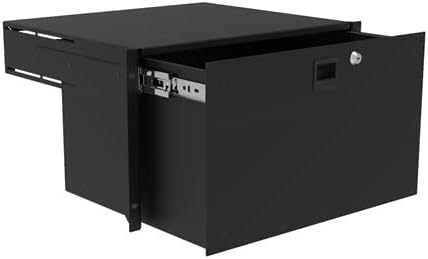 Penn Elcom 6U Tour Grade Rack Mount Drawer Storage for Pro Audio, A/V, IT, DJ - R2293-6UK