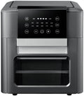 Air Fryer Toaster Oven Combo 13 Quarts 10-in-1 Countertop Convection Oven Rotisserie Dehydrator Double Layer Air Fryer Oven with Digital LED Screen 10 Cooking Presets 5 Accessories