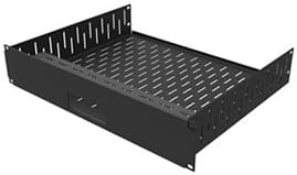Penn Elcom Custom Media Rack Shelves Compatible with Apple TV Gen 4 (2U, 1 x Apple TV Gen 4)