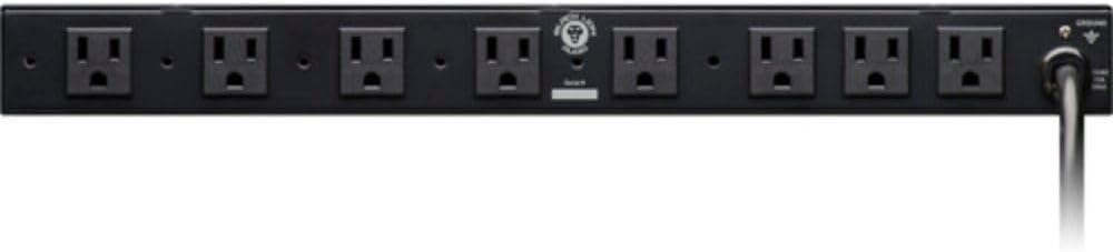 Black Lion Audio PG-X 9-Outlet Power Conditioner (1 RU) Bundle with 2X Comprehensive Cable PWC-BK-3 Molded Power Cable, Black