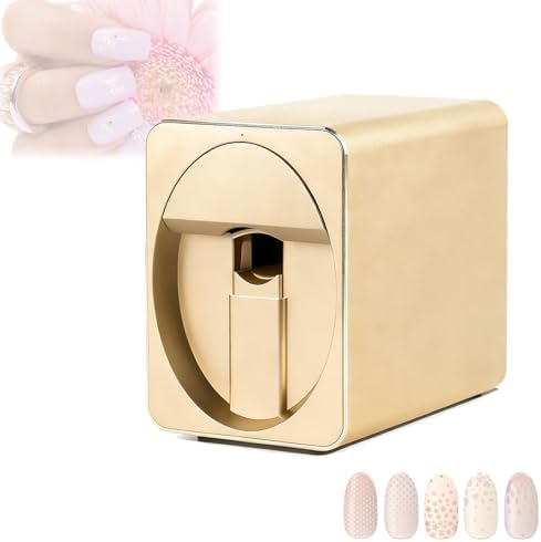 3D Nail Printer Machine - WiFi & DIY Mobile App Control, Digital Design Printer for Home Salon, for Girls & Women, Stylish Black Finish