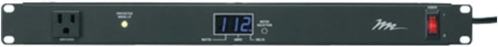 Middle Atlantic PWR-9-RPM Essex Rackmount Power Distribution w/Surge Protection and Meter (9 Outlets)