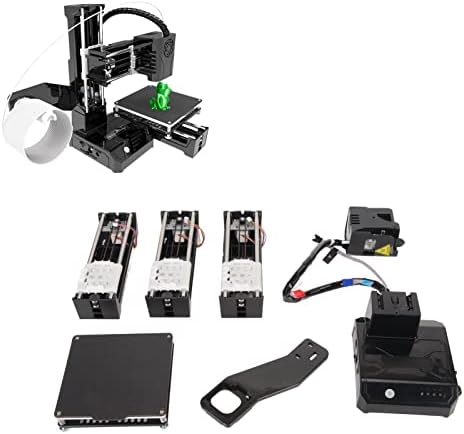 Luqeeg Mini 3D Printer, Fully Assembled Auto Leveling 3D Printers Kit, High Printing Accuracy Uniform Heating Printer with Unique System for Kid Beginners (A)
