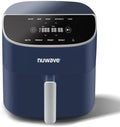 Nuwave 8QT Brio Air Fryer Plus Deep Blue, Digital LED Touch Screen with Cool White Display, 50°F~400°F in Precise 5°, 3 Wattage Alternatives, 5 Cook Functions, 50 Memory, PFAS Free, New & Improved