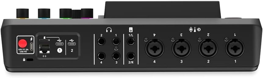 Rode RODECaster Pro 2 Podcast Mixer Bundle with 4 Zoom ZDM-1 Microphone Packs, Headphones, Boom Arms, Stands, XLR Cables, 32GB SD — Complete 4-Person Podcasting Kit