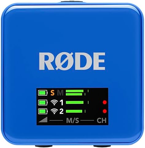 RØDE Wireless GO (Gen 3) – Compact Wireless Mic – Pristine Audio, 32-bit Float Recording, Automatic Level Control, for Phones, Cameras and Computers (Cobalt)