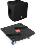 JBL EON718S Durable Subwoofer Protection Set – Heavy-Duty Subwoofer Cover & Easy-to-Move Caster Board to Help Secure Your Sound