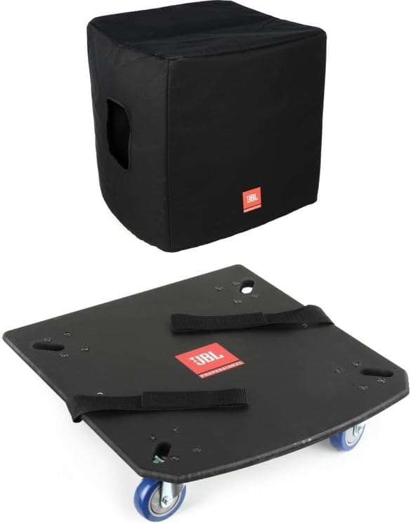 JBL EON718S Durable Subwoofer Protection Set – Heavy-Duty Subwoofer Cover & Easy-to-Move Caster Board to Help Secure Your Sound
