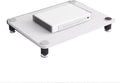 Record Player Shelf,Media Storage Cabinet Rack Tower, Modern Audio-Video Stand, 1/2/3/4-Tier Wood Stereo Cabinet(White,1 Tier)