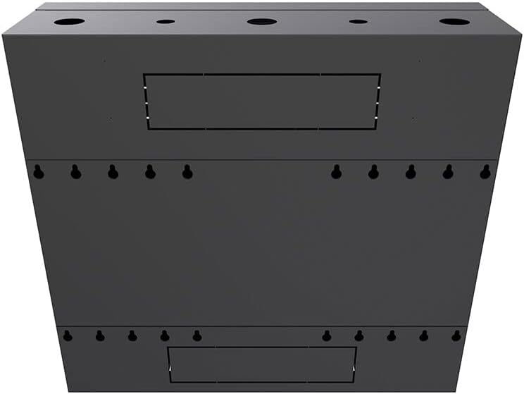 NavePoint 4U Vertical Server Rack Enclosure, Low Profile, 15.7' Deep, Max Weight Capacity 132 lbs - 4U Network Cabinet Vertical Wall Mount, Perforated, Black