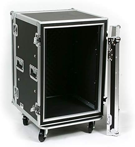 16 Space (16U) ATA Rack Amp Road Shock Mount Case (20' Deep) w/ Casters