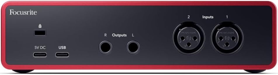 Focusrite Scarlett 2i2 Studio 4th Gen USB Audio Interface Bundle for the Songwriter with Condenser Microphone and Headphones for Recording, Streaming, and Podcasting
