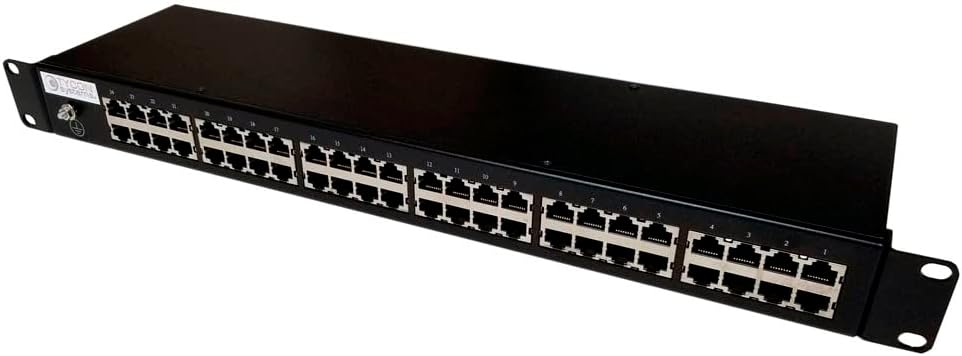 Tycon Power Systems - TP-ESP-1G-24RM - Network Lightning/Surge Protector, 24 Port Rack Mount, 1Gbps Data Rate, LAN/PoE 70V Clamp Voltage, 10KA Surge