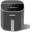 Nuwave 8QT Brio Air Fryer Plus Cool Gray, Digital LED Touch Screen with Cool White Display, 50°F~400°F in Precise 5°, 3 Wattage Alternatives, 5 Cook Functions, 50 Memory, PFAS Free, New & Improved