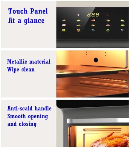 11-in-1 Smart Air Fryer Toaster Oven Combo, Digital Convection Oven with Grill, Bake, Roast, Reheat, Broil, Dehydrate, Easy Clean, Countertop Airfryer (White)