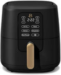 6 Qt Air Fryer With Turbocrisp Technology And Touch-Activated Display, Black By Drew Barrymore, Adjustable Temperature Ranges