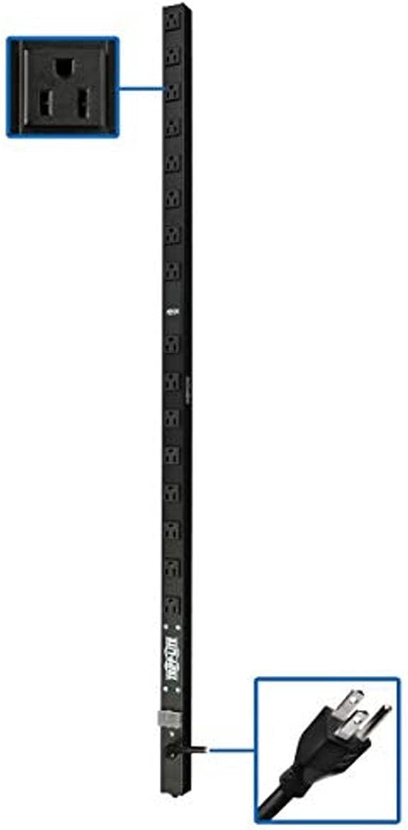 Tripp Lite PDU Basic 120V 1.44kW 16 NEMA 5-15R 5-15P 15ft Cord 48in 0URM (PDUV15-48)