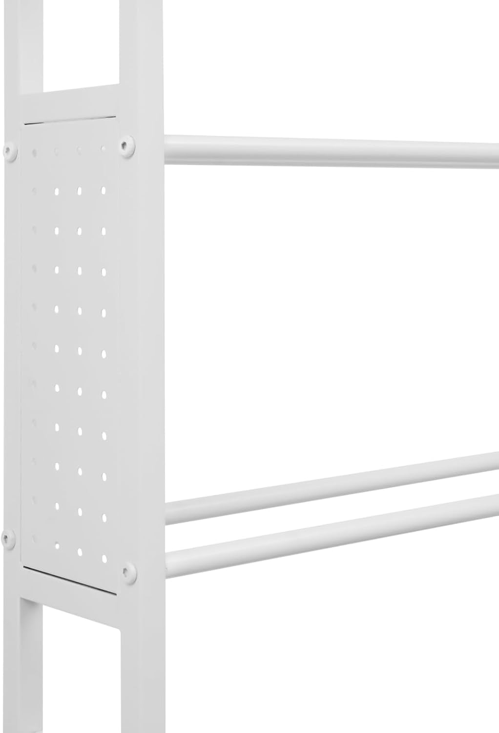 3D Printer Stand with Filament Storage, 3D Printer Filament Storage Rack, Rolling Printers Cart, Heavy Duty Mobile Printer Table with Wheels for Workshop Studio Office - White