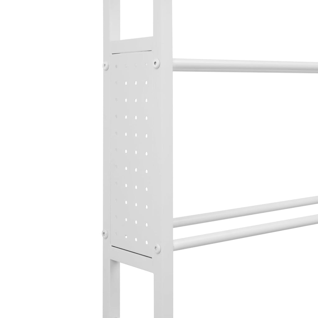 3D Printer Stand with Double Layer,2 Tiers 3D Printer Filament Storage Rack, Heavy Duty Mobile Printer Table with Wheels for Studios,Offices,Living Rooms,Garages(White)