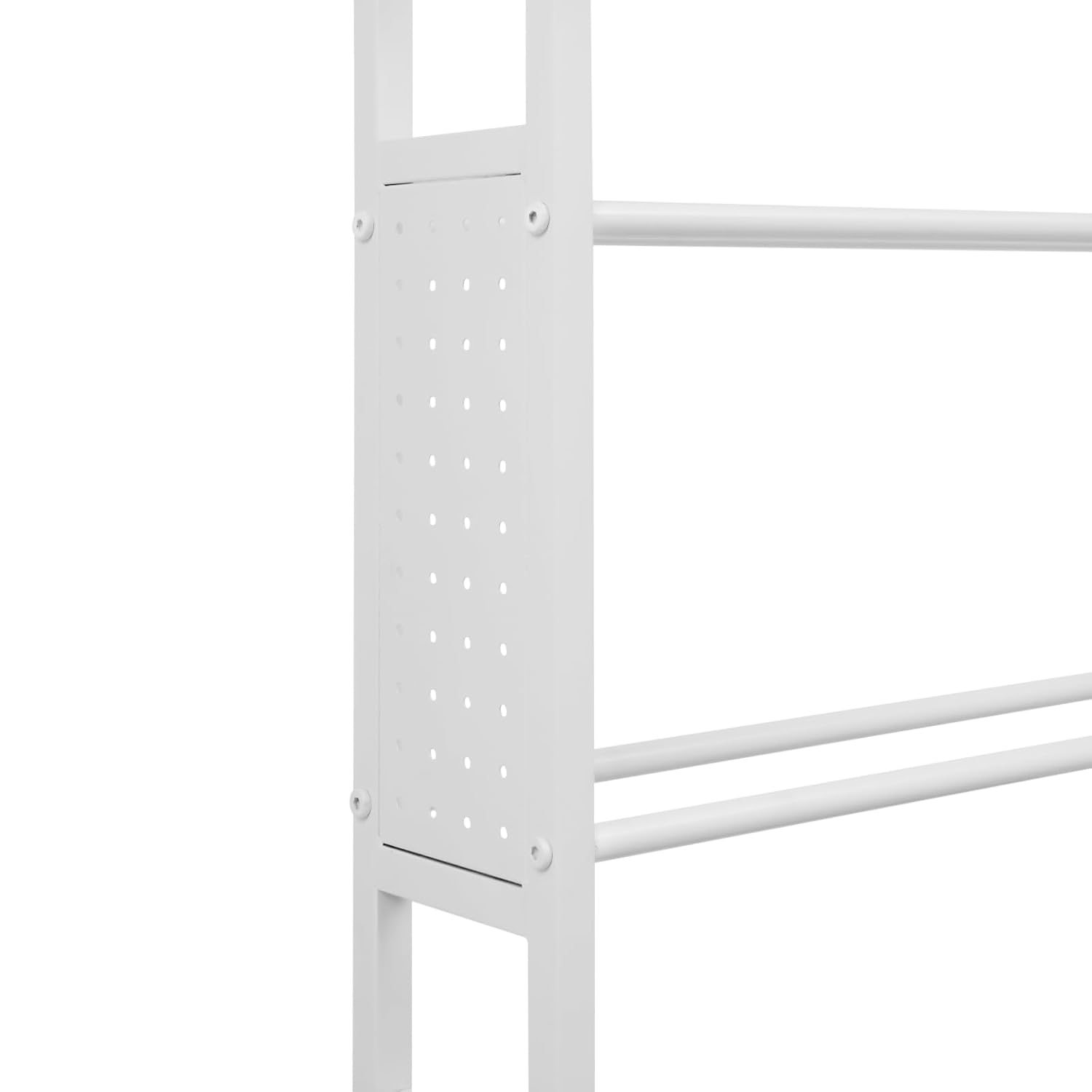 3D Printer Stand with Double Layer,2 Tiers 3D Printer Filament Storage Rack, Heavy Duty Mobile Printer Table with Wheels for Studios,Offices,Living Rooms,Garages(White)