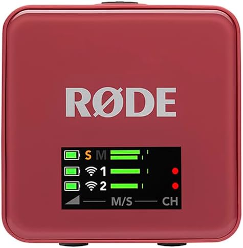 RØDE Wireless GO (Gen 3) – Compact Wireless Mic – Pristine Audio, 32-bit Float Recording, Automatic Level Control, for Phones, Cameras and Computers (Rose)