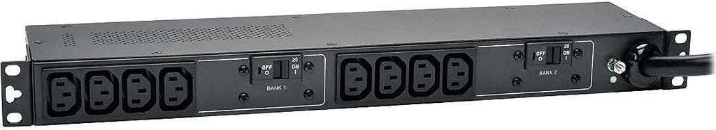 Tripp Lite Basic PDU, 30A, 10 Outlets (C13), 208/240V, L6-30P, 12 ft. Cord, 1U Rack-Mount Power (PDUH30HV)