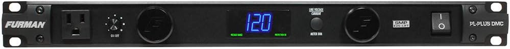 Furman PL-PLUS DMC Power Conditioner with Voltmeter/Ammeter and (2) Extension Cable (18 AWG, Black, 3') Bundle