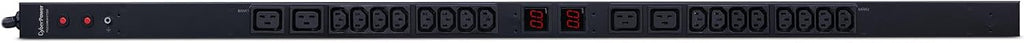 CyberPower PDU30MVHVT20F Metered PDU, 200-230V/30A (Derated to 24A), 20 Outlets, 0U Rackmount, 10 Foot Power Cord