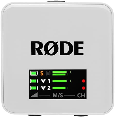 RØDE Wireless GO (Gen 3) – Compact Wireless Mic – Pristine Audio, 32-bit Float Recording, Automatic Level Control, for Phones, Cameras and Computers (White)