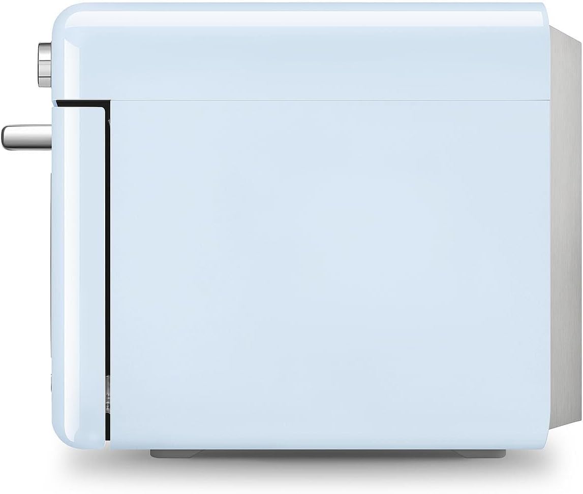 SMEG COF01Countertop Combi Oven - Multi-Function Grill, Air Fry, Steam, Bake, Convection, Defrost, and Warm, 10 Cooking Functions - Made In Italy (Pastel Blue)