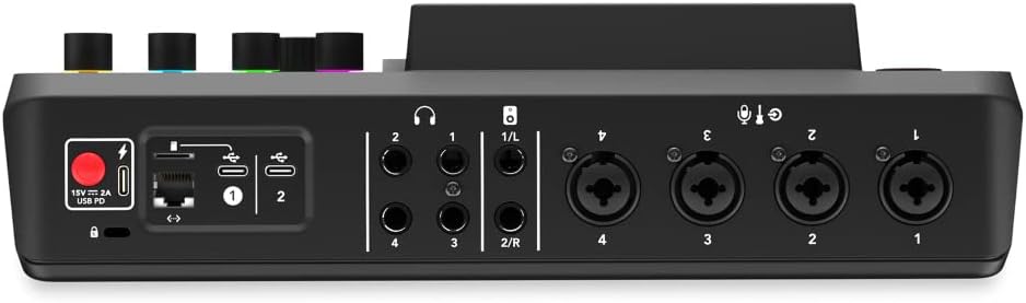 Rode RODECaster Pro 2 Podcast Mixer Bundle — 4x PodMic Mics, PSA1+ Boom Arms, Headphones, XLR Cables & 32GB SD Card | 4-Person Complete Podcast Studio Kit