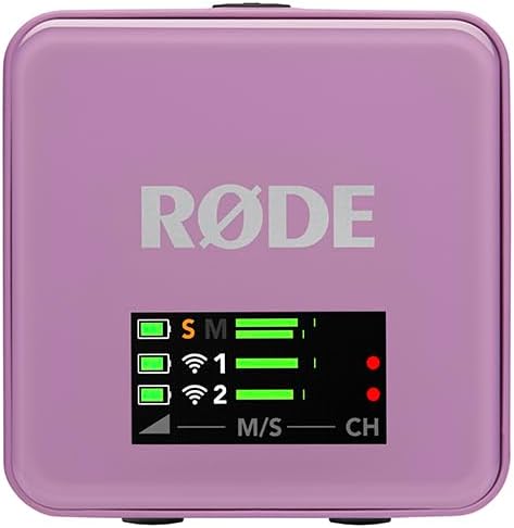 RØDE Wireless GO (Gen 3) – Compact Wireless Mic – Pristine Audio, 32-bit Float Recording, Automatic Level Control, for Phones, Cameras and Computers (Lilac)