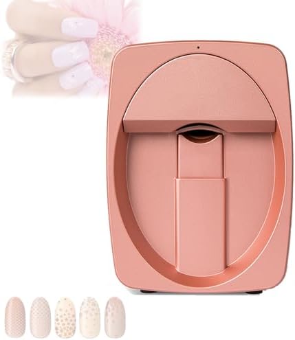 3D Nail Printer Machine - WiFi & DIY Digital Nail Art Printer, Mobile App Control for Home Salon, for Girls & Women (Black)