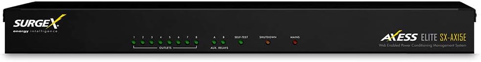 SurgeX SX-AX15E Axess Elite Surge Eliminator and Power Conditioner, IP Connected, Includes AE Software