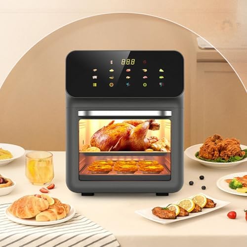 11-in-1 Smart Air Fryer Toaster Oven Combo, Digital Convection Oven with Grill, Bake, Roast, Reheat, Broil, Dehydrate, Easy Clean, Countertop Airfryer (White)