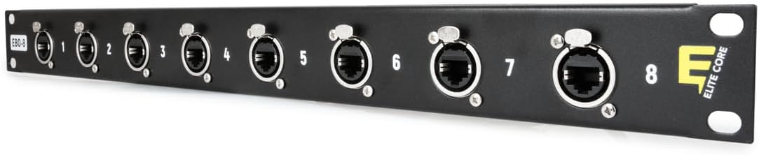 Elite Core EC-EBO8 8-Channel EtherCon Breakout Panel