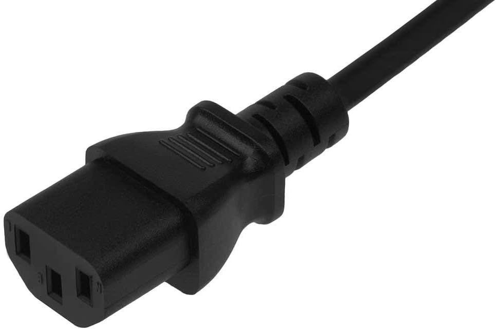 25 Feet (7.6 Meters) 14AWG Heavy Duty 3 Prong Monitor (Universal Power Cord) Computer Power Cord 25ft (7.6M) 3 conductor (IEC320 C13 to NEMA 5-15P) 15 Amp AC Power Cable CNE591827 (4 Pack)