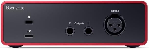 Focusrite Scarlett Solo 4th Gen USB-C Recording Bundle with Mackie CR3-X Monitors, Condenser Microphone, Isolation Shield, Studio Headphones, Stands, Cables & Production Software