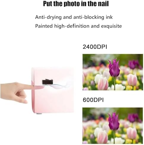 3D Nail Printer Machine - WiFi & DIY Mobile App Control, Digital Design Printer for Home Salon, for Girls & Women, Stylish Black Finish