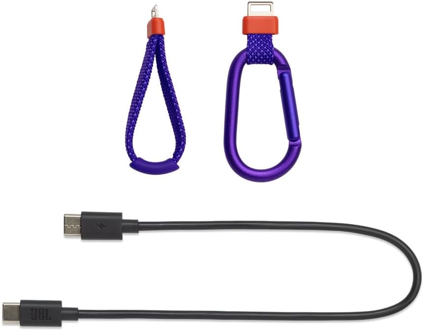JBL FLIP 7 Waterproof Portable Speaker Bundle with gSport Carbon Fiber Case (Purple)