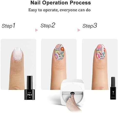 3D Nail Art Printer, Automatic Portable Nail Painting Machine with WiFi/USB/Digital DIY for Kids & Studios, Green Color - Perfect for Creative Nail Designs and Artistry
