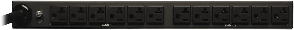 Tripp Lite Metered PDU, 30A, 12 Outlets (5-15/20R), 120V, L5-30P, 15 ft. Cord, 1U Rack-Mount Power (PDUMH30),Black