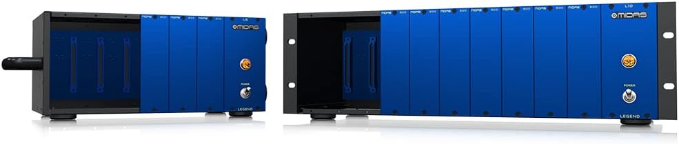 Midas LEGEND L10 500 Series Rackmount Chassis for 10 Modules with Advanced Audio Routing