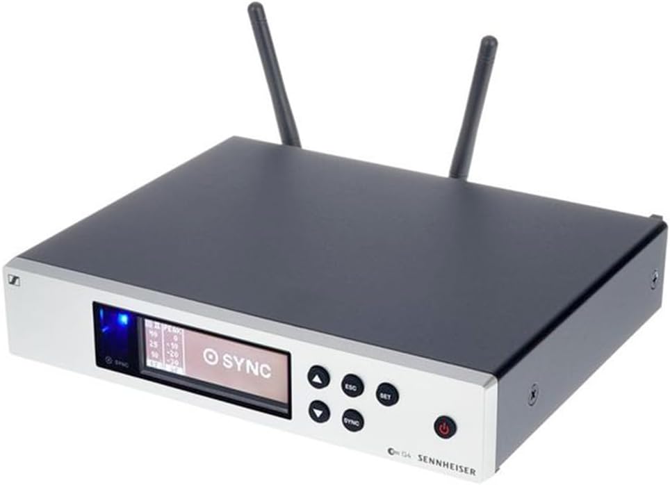 Sennheiser Pro Audio Rackmount True Diversity Receiver (509654) Bundle with 10ft Pig Hog XLR Microphone Cable, 4 AA Batteries & Polishing Cloth – Reliable Wireless Performance