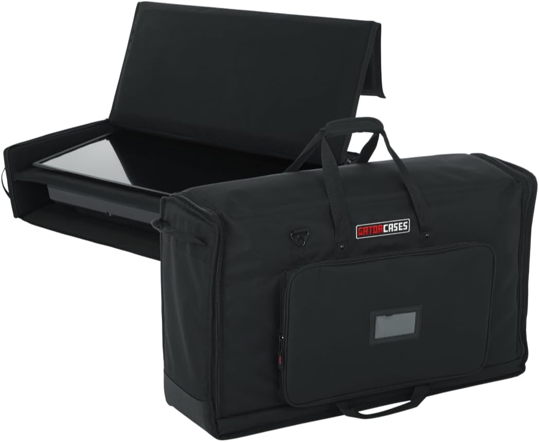 Gator Cases Padded Nylon Dual Carry Tote Bag for Transporting (2) LCD Screens, Monitors and TVs Between 27' - 32', (G-LCD-TOTE-MDX2)