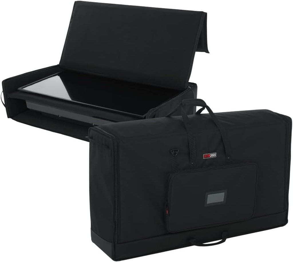 Gator Cases Padded Nylon Dual Carry Tote Bag for Transporting (2) LCD Screens, Monitors and TVs Between 40' - 45', (G-LCD-TOTE-LGX2)