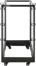 AEONS 18U 4-Post IT Open Frame Server Rack 19 Inch Depth-Adjustable (22' to 40') Network Equipment AV Gear w/Cable Management