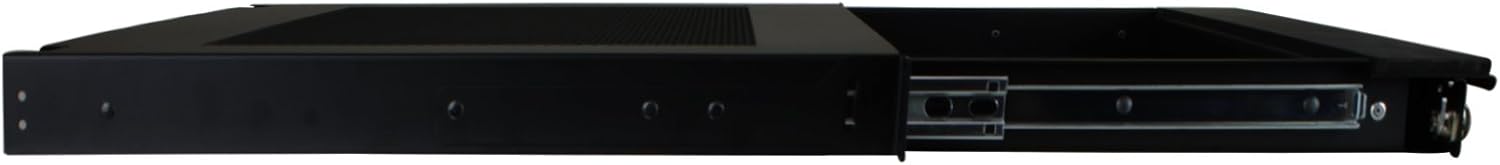 Penn Elcom EX-6301B 19 Inch Rack Mountable Vented Laptop/Tablet Drawer with Foam Wrist-Pad Support, Key Lock and Rear Cable Access