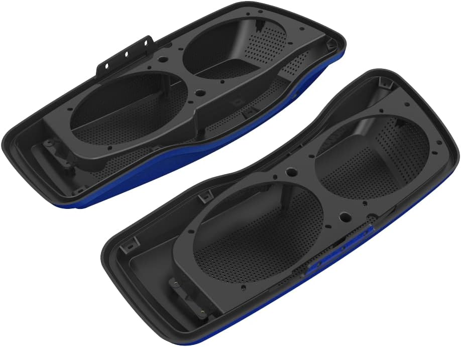 Advanblack Saddlebag Dual 6x9 Speaker lids, Audio Covers Fit for H-D Touring, Road Glide, Street Glide Special, Road King, 2014 2015 2016 2017 2018 2019 2020 2021 2022 2023