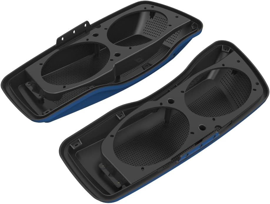 Advanblack Saddlebag Dual 6x9 Speaker lids, Audio Covers Fit for H-D Touring, Road Glide, Street Glide Special, Road King, 2014 2015 2016 2017 2018 2019 2020 2021 2022 2023